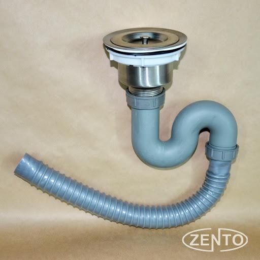 Bộ xi phông chậu rửa bát inox một hố