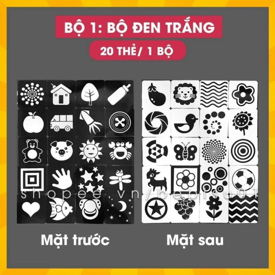 Đồ Chơi Thẻ Học Thông Minh,FlashCards Kích Thích Thị Giác Giúp Bé Phát Triển Thị Giác,Học Màu Sắc,Nhận Biết về TGXQ