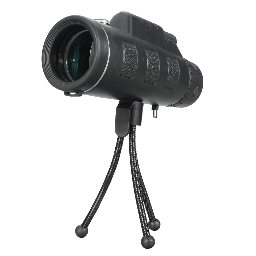 HD 40X60 Monocular Telescope - High Powered BAK4 Prism Phone Scope With Smartphone Tripod and Mount Adapter, Perfect For Hiking, Wildlife, Concerts
