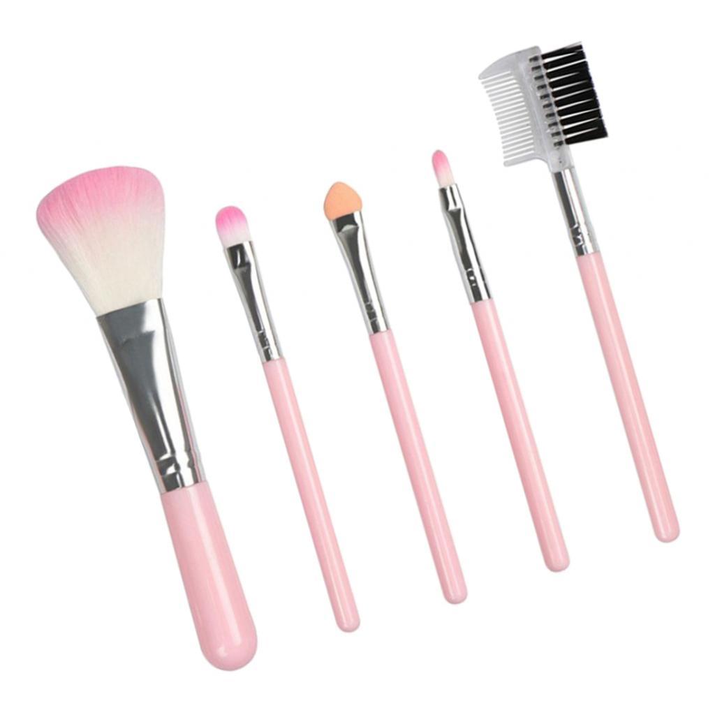 5 Miếng Fluffy Makeup Brush Eyeshadow Applicator Cream Blending Brush Kit