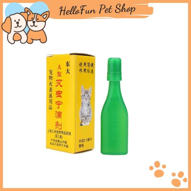 Nhỏ gáy trị ve rận cho chó mèo 2,5ml