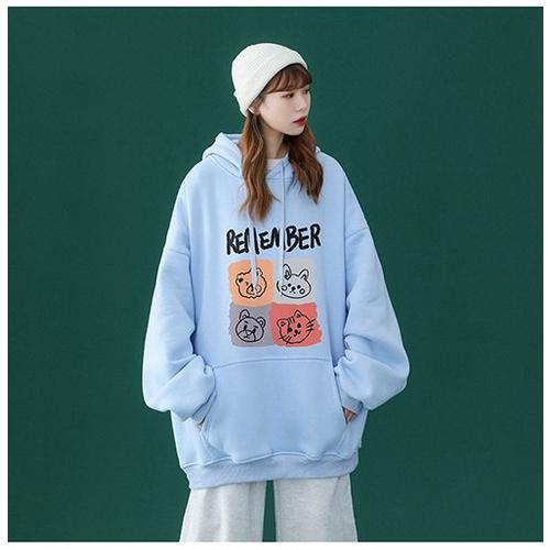 Áo hoodie nam nữ Áo sweater nỉ nam nữ from rộng Unisex chất nỉ ngoại 2 lớp dày dặn Remember DC302
