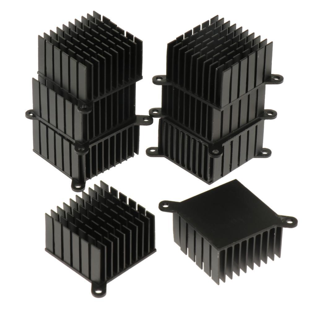 10x Aluminum Heatsink Amplifier Heat Sink Conductivity Cooler Fin 38x38x23mm