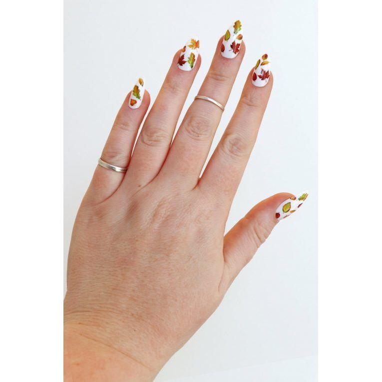 Sticker nails lá phong - hình dán móng 3D