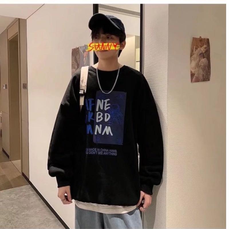 Áo Sweater Nỉ Bông Love Wins Thu Đông Ulzzang hành gia NASA In Unisex Form Rộng