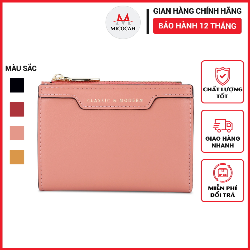 Ví Nữ Ngắn Mini Cầm Tay TAILIAN Đựng Tiền Dáng Vuông Nhỏ Gọn Da Cao Cấp Cực Đẹp Giá Rẻ TL32 - Micocah Mall