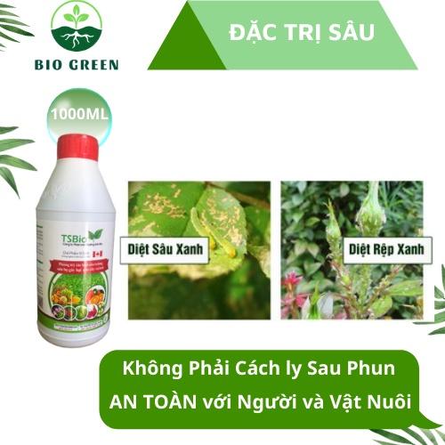 Phân bón hữu cơ vi sinh,chế phẩm sinh học TSBIO 1L,thuốc trừ sâu sinh học, trị nhện đỏ,rệp sáp,vẽ bùa,bọ trĩ