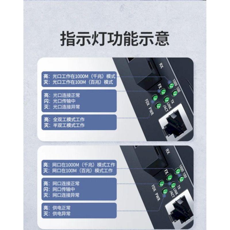 Ugreen UG80120CM330TK 100M / Gigabit Bộ chuyển đổi Cáp Mạng Sợi Quang chuẩn SC sang Cáp Mạng Lan RJ45 - HÀNG CHÍNH HÃNG