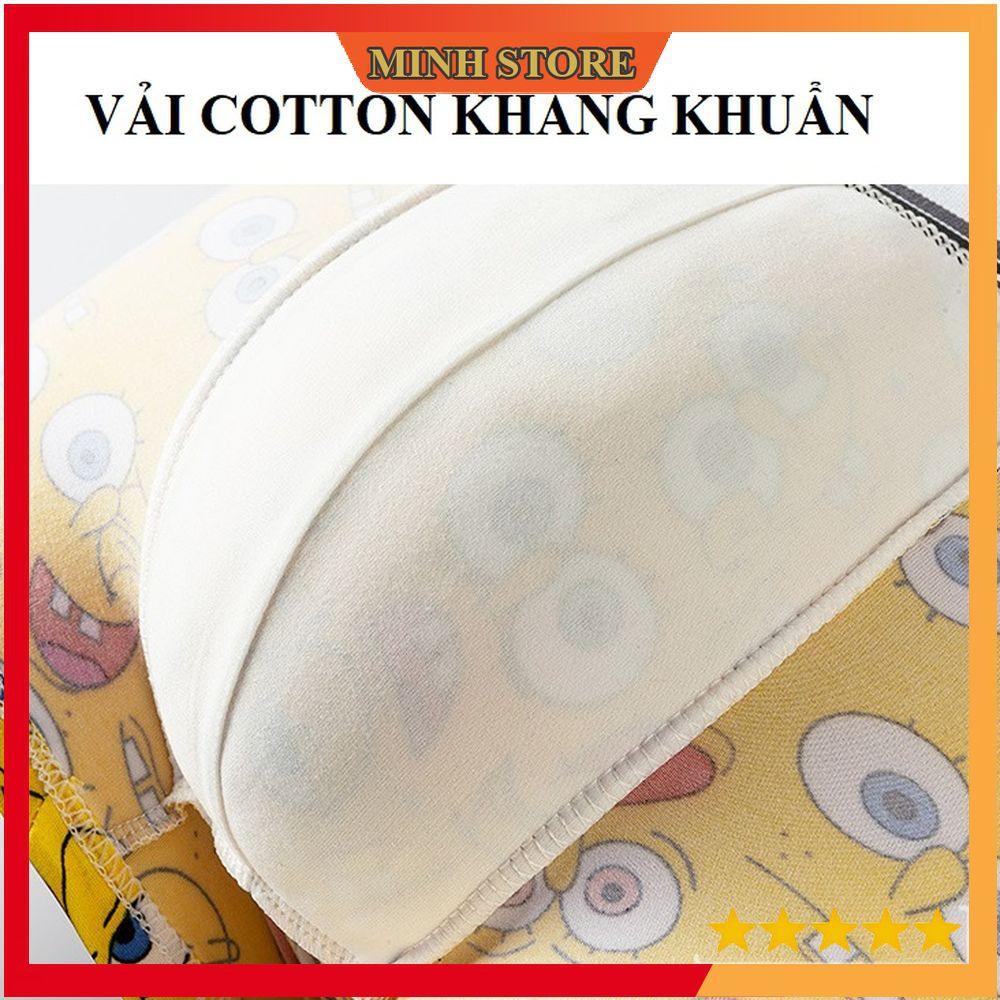 Quần lót nam boxer Cotton, Quần sịp nam in hình doremon hoạt hình 4 chiều SIH02- MS66