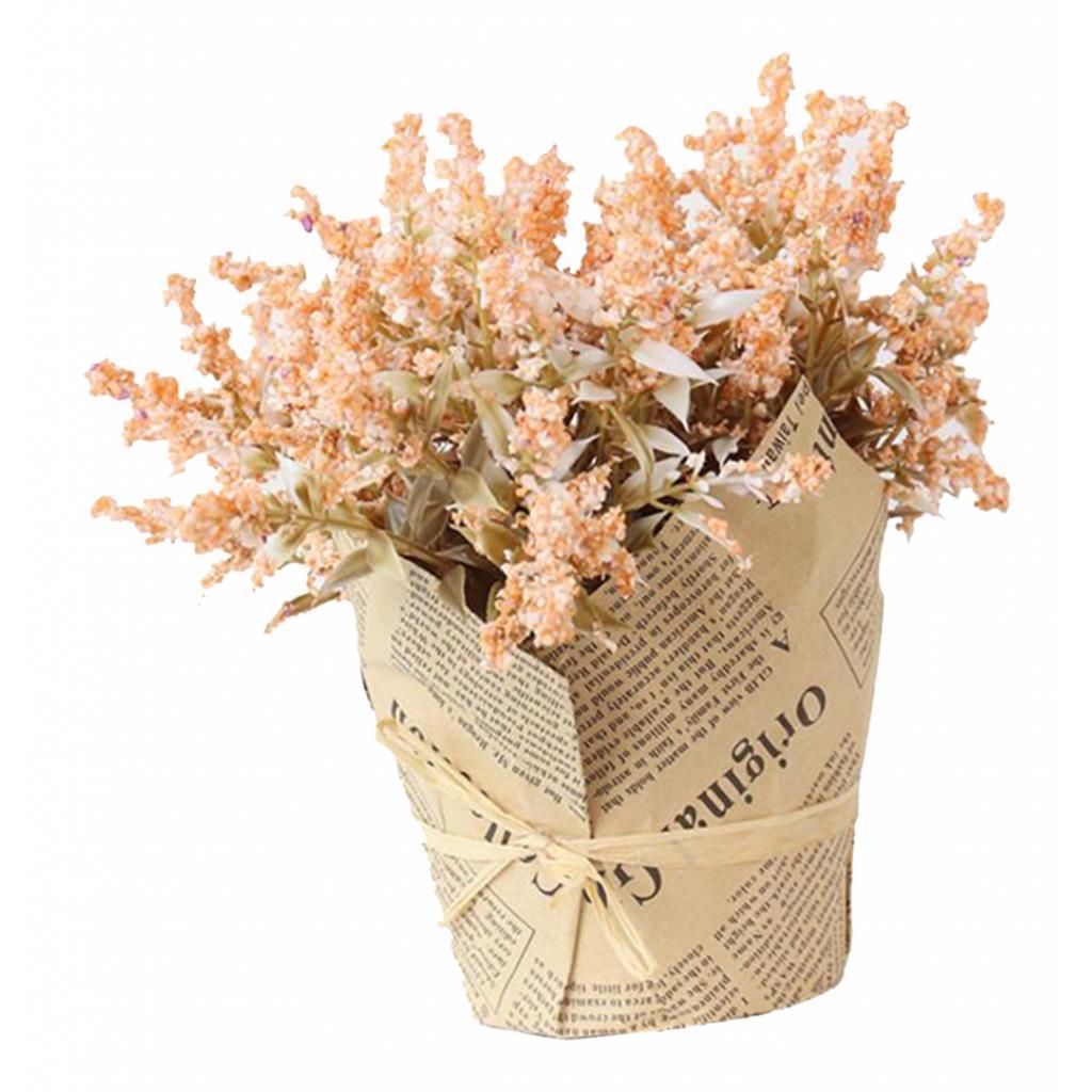 Artificial Lavender Gypsophila Home Decor Flower Fake Bouquet Pot Flower-02