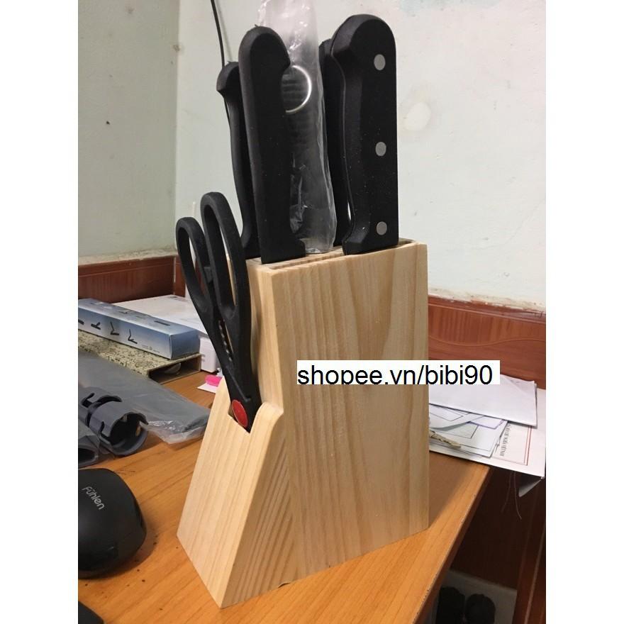 Dao làm bếp 7 món tặng hộp gỗ