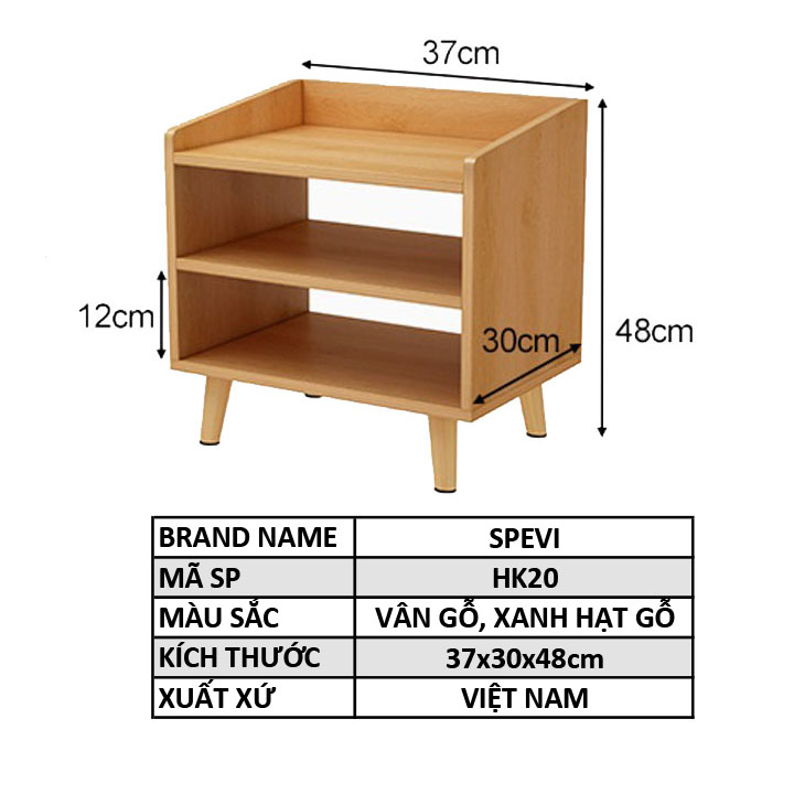 Kệ Tủ Đầu Giường Gỗ Cao Cấp FIVO FT20 Đa Dạng Mẫu Mã, Phong Cách Châu Âu Sang Trọng, Thiết Kế Hộc Tủ Tiện Lợi