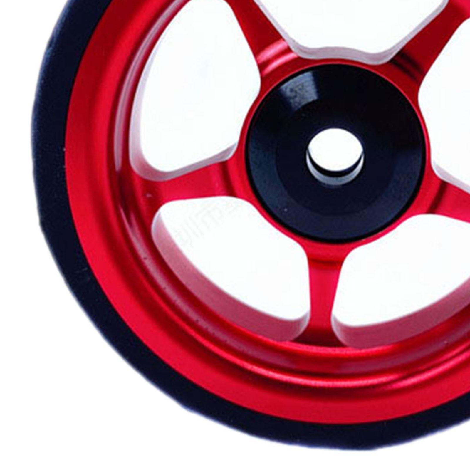 2-4pack Easy Wheel for Folding Bike EZ Wheels Wheel Easywheel Red