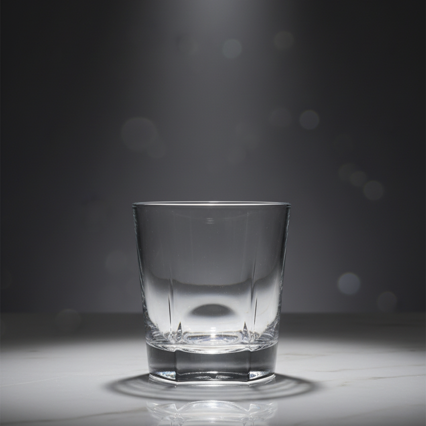 Ly Thủy Tinh Whisky - Indented Base | 270ml | [LYNOIR_LY051