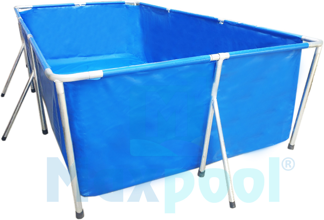 Bể bơi khung kim loại KT 3m x 1.6m x 80cm - Bể bơi cho bé - Thương hiệu MAXPOOL