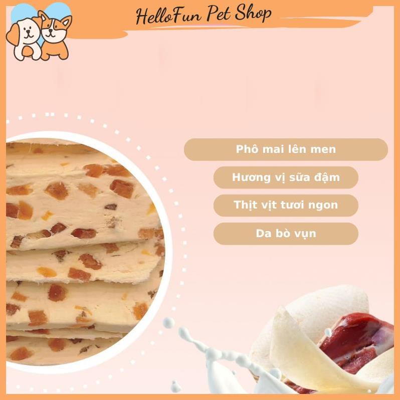 Bánh thưởng phô mai béo ngậy, giàu dinh dưỡng cho thú cưng (Snack cho chó mèo nhiều vị)