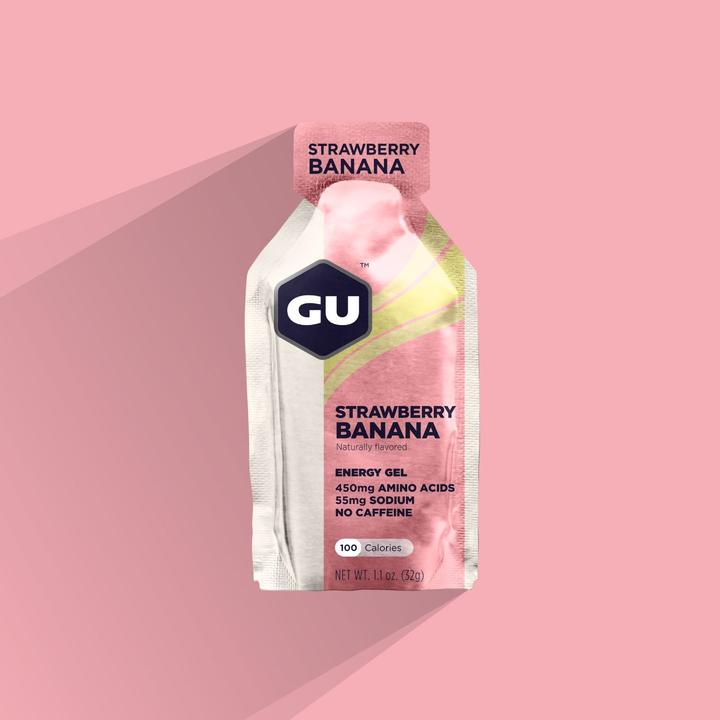 (COMBO 6 GÓI) GU Energy Gel Năng Lượng Hỗ Trợ Tăng Sức Bền Vị STRAWBERRY BANANA - Combo 6 Gói