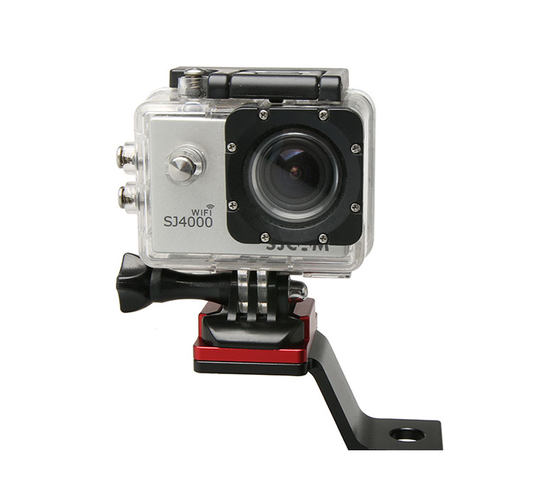 Miếng thép CNC gắn máy quay hành động GoPro vào chân gương xe máy