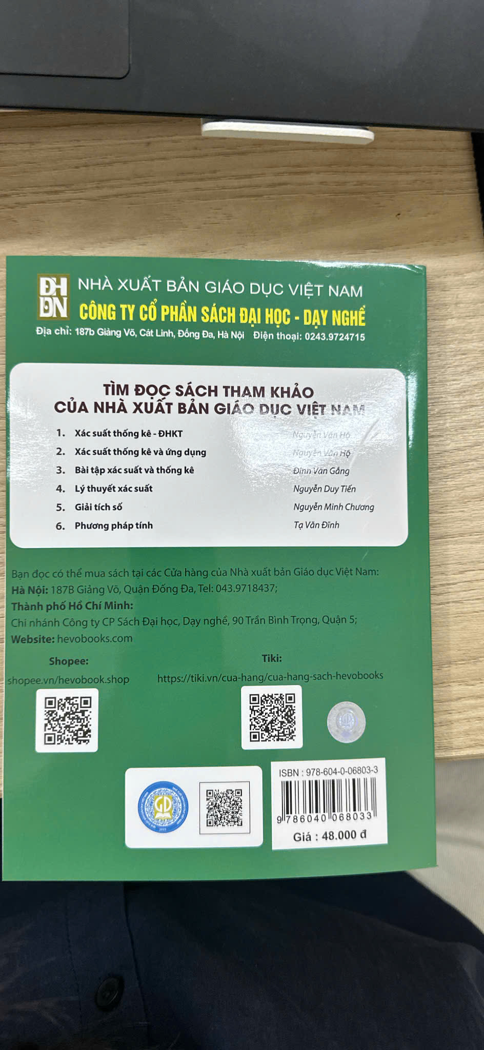 Mở đầu về lí thuyết xác suất và các ứng dụng tái bản mới nhất 2026