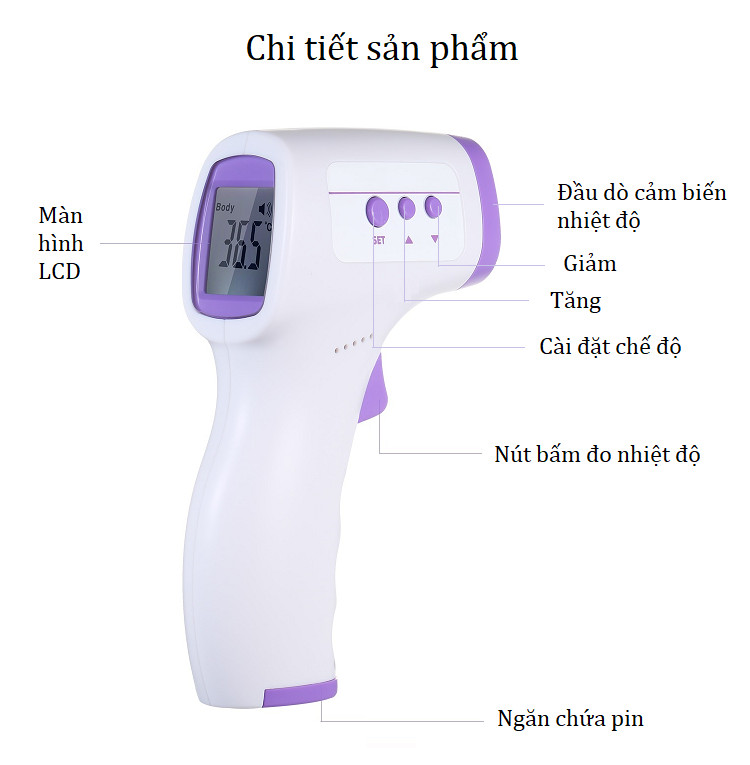 Nhiệt kế hồng ngoại đo trán GP-300