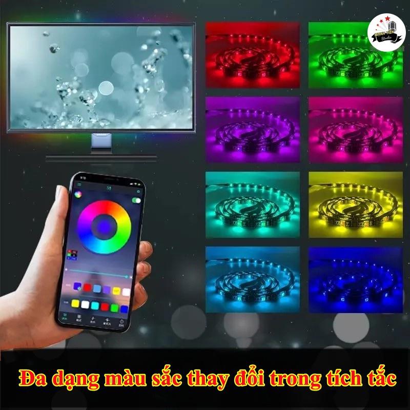 Cuộn dây led 5m MT5A 16 triệu màu sắc RGB - Điều khiển bằng điện thoại smartphone, remote - Bọc silicon chống nước