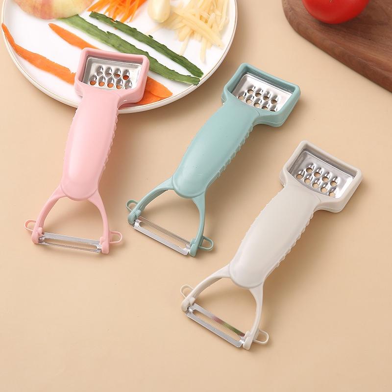 Nạo gọt bào bằng nhựa lúa mạch - Dụng cụ bào sợi củ quả 2 đầu đa năng