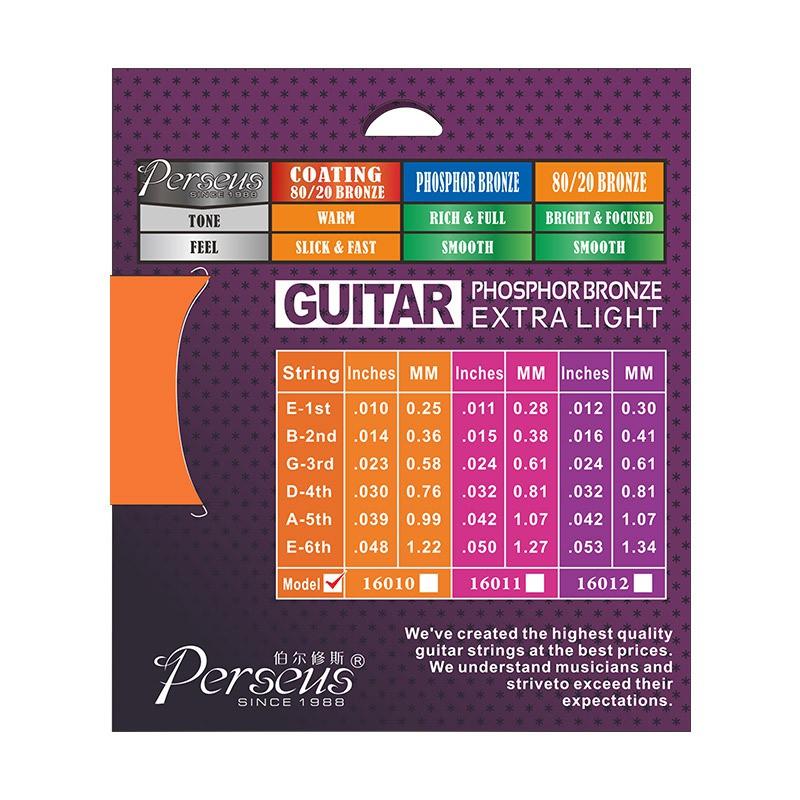Bộ 6 dây Guitar Acoustic Phosphor Bronze Perseus 16010 - 16011 - 16012