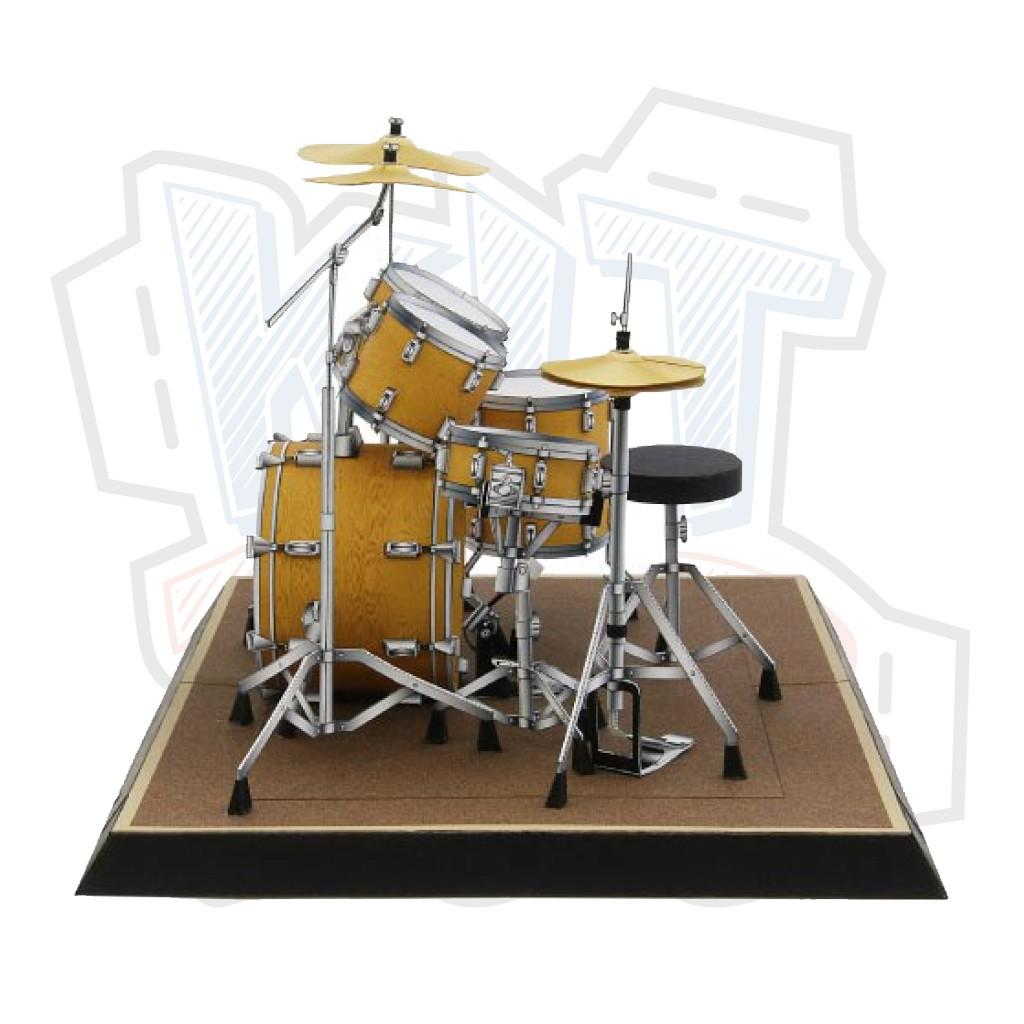 Mô hình giấy nhạc cụ Drum set - In mực thường - Giấy ảnh A4 160gsm