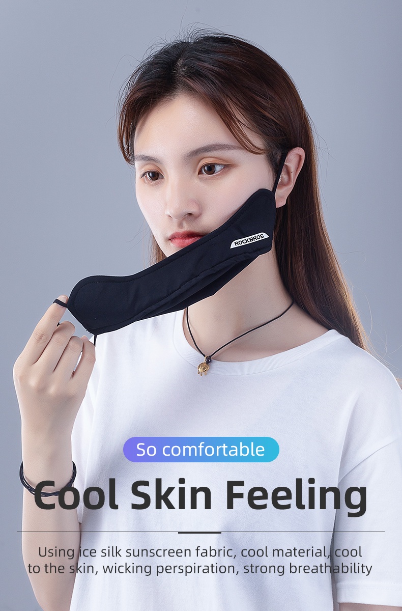 Combo Khăn ống cổ và găng tay chống nắng chống lạnh vải thun thoáng mát thích hợp cả nam và nữ UPF50+ Đen Cấp