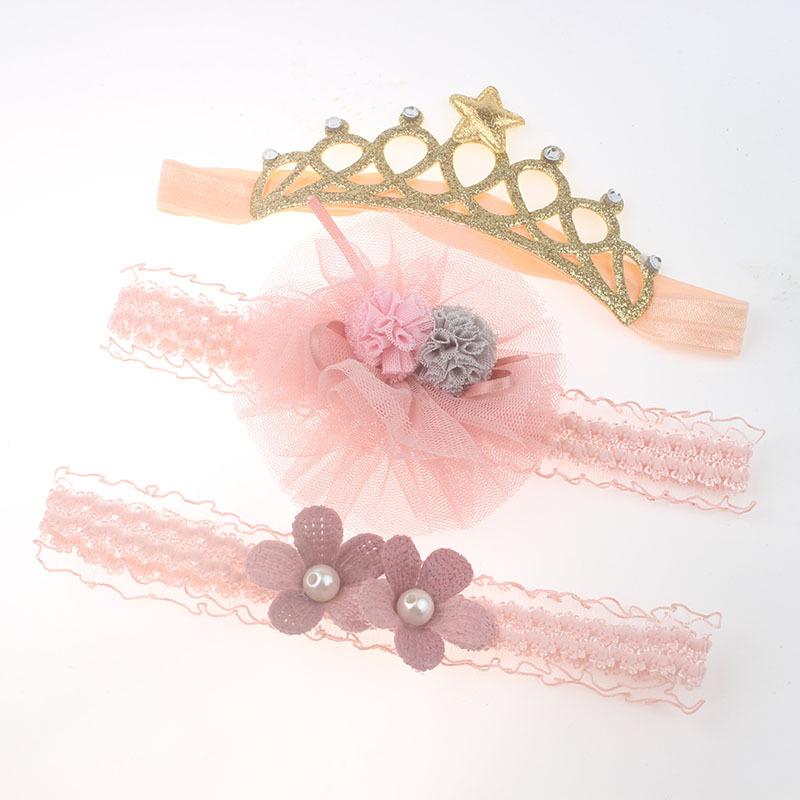 Băng Đô Đính Hoa Phong Cách Hàn Quốc Cho Bé Gái