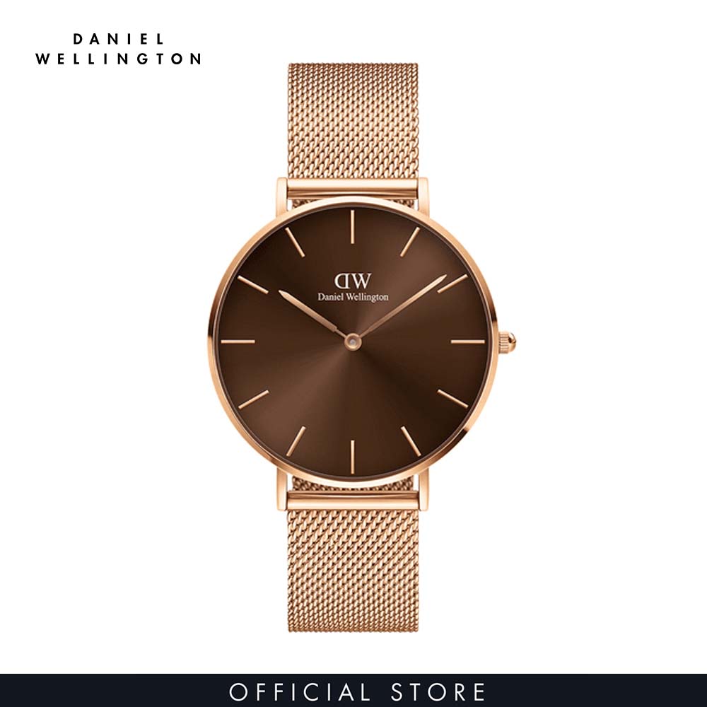 Đồng hồ Nam Daniel Wellington dây Lưới - Petite Amber 36mm DW00100478