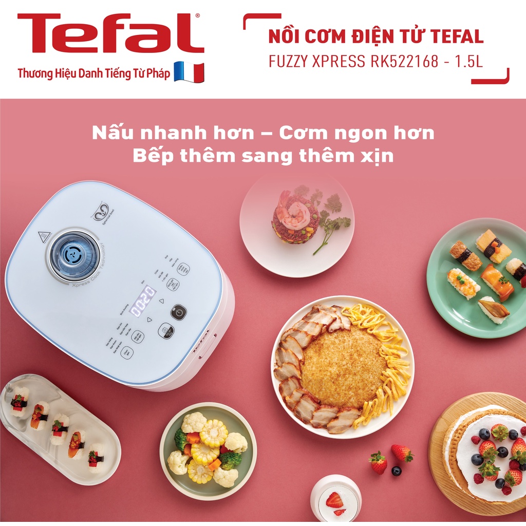 Hình ảnh Nồi cơm điện tử Tefal - 1.5L - Thương hiệu Pháp - RK522168- Hàng chính hãng