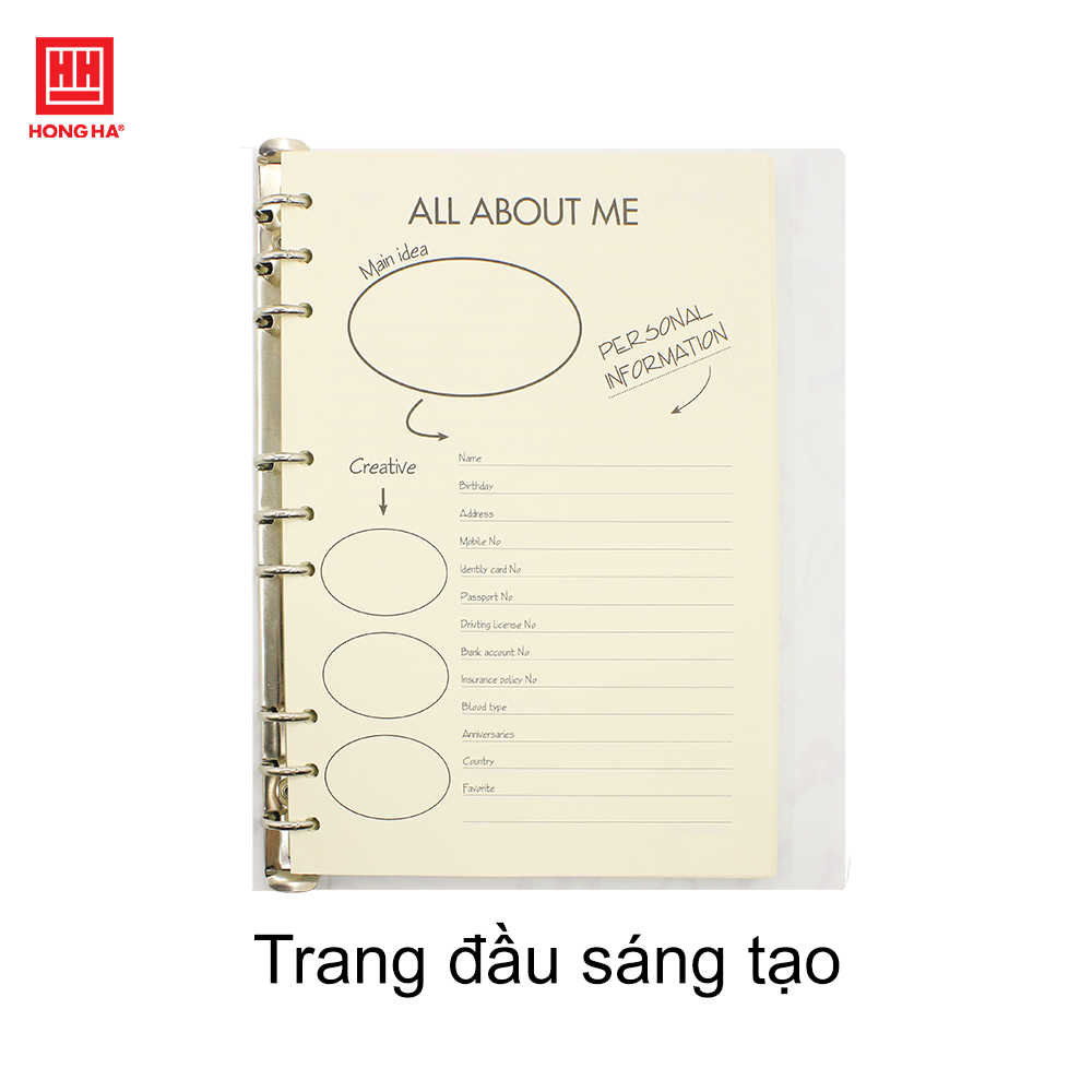 Sổ còng bìa nhựa Hồng Hà B5 200 trang - 3014