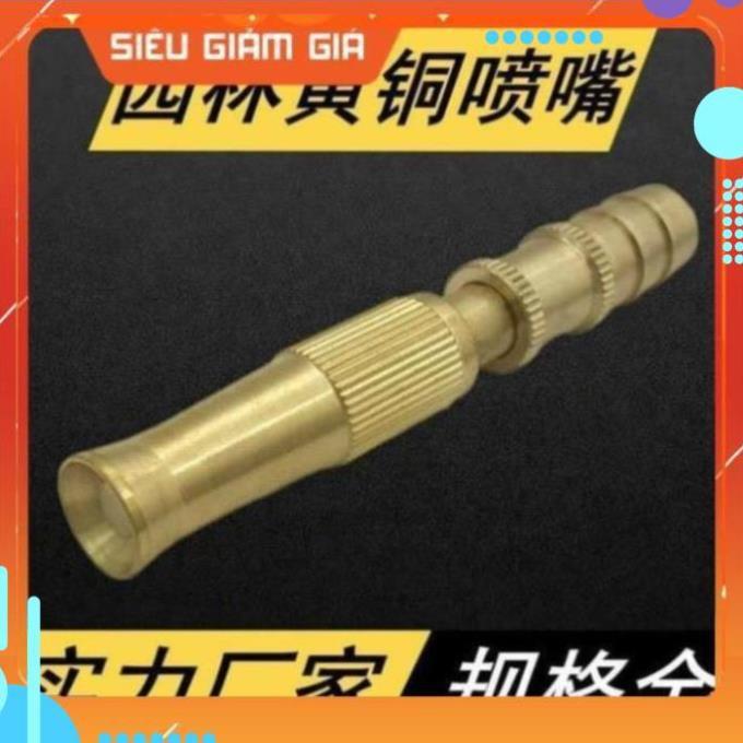 Đầu vòi xịt tăng áp mini Đầu vòi tăng áp đa năng bằng đồng tưới cây rửa xe cực mạnh 206587 tặng đai