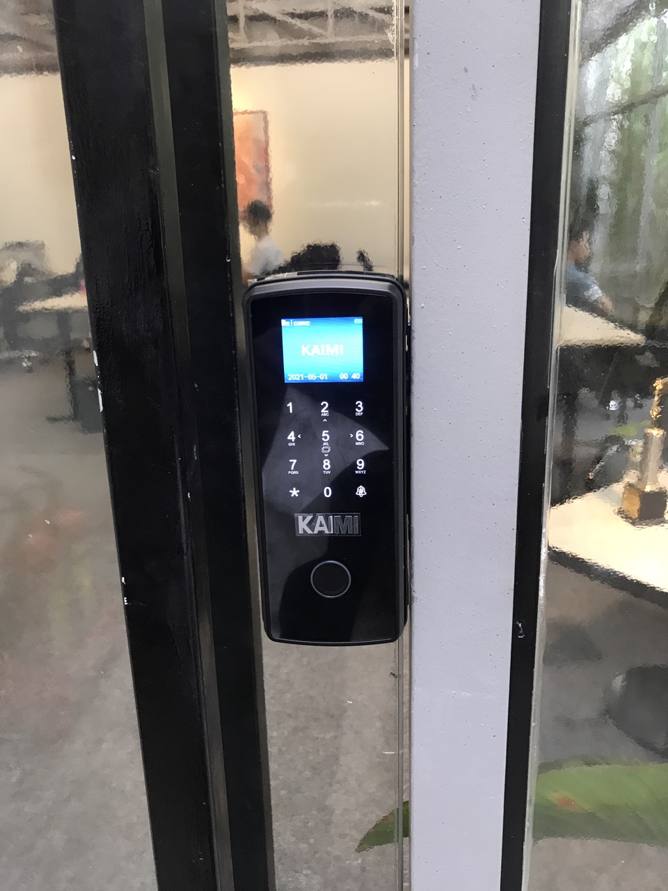 Khóa Thông Minh Cửa Kính Cường Lực Kaimi CK101 - Hàng Chính Hãng