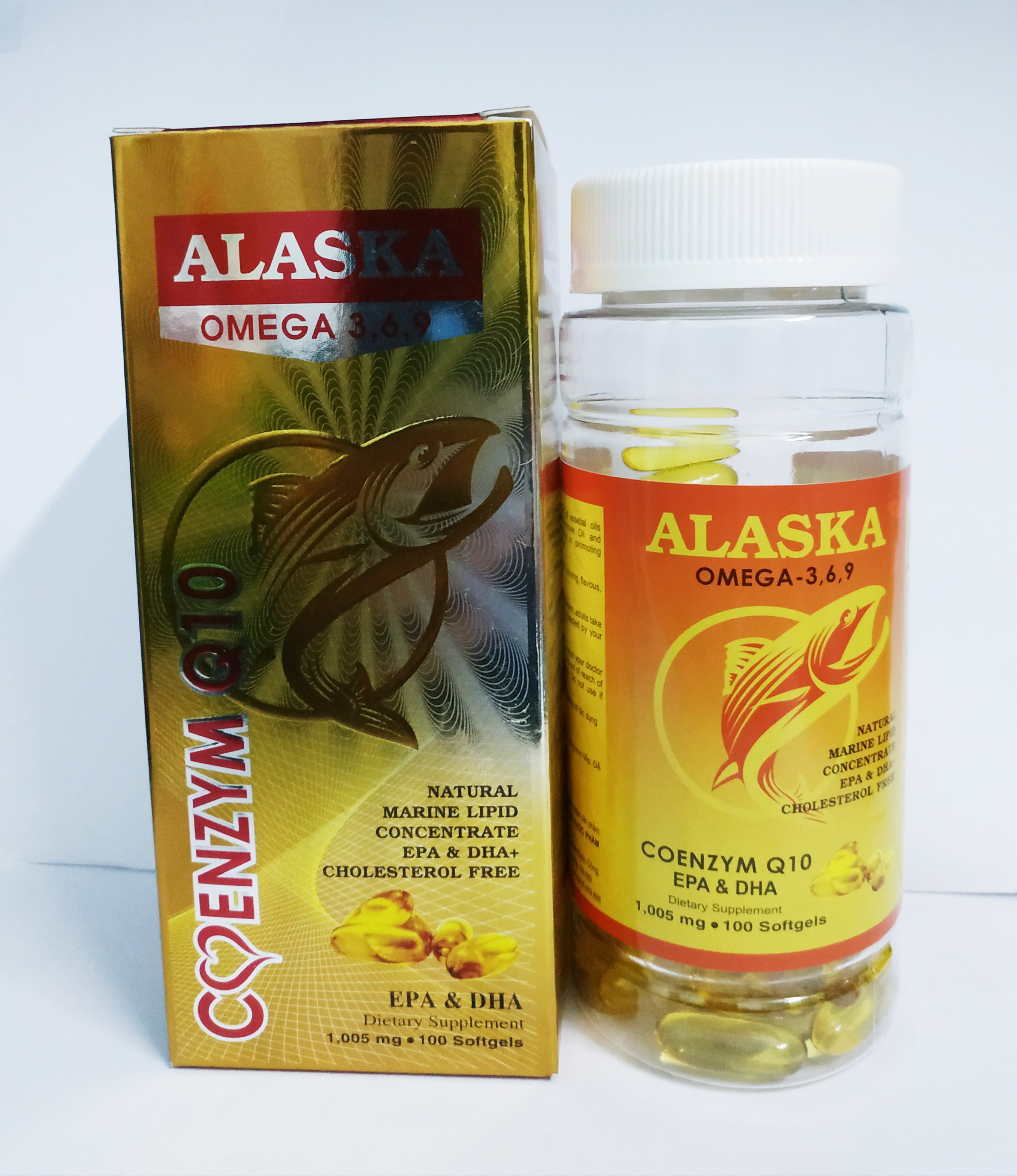 VIÊN UỐNG DẦU CÁ OMEGA 369 - TỐT CHO MẮT, TIM, NÃO - HỖ TRỢ ĐẸP DA - GIẢM NGUY CƠ MẮC BỆNH TIM MẠCH - DÙNG CHO MỌI ĐỐI TƯỢNG - ALASKA OMEGA 3,6,9 COENZYM Q10 - LỌ 100 VIÊN