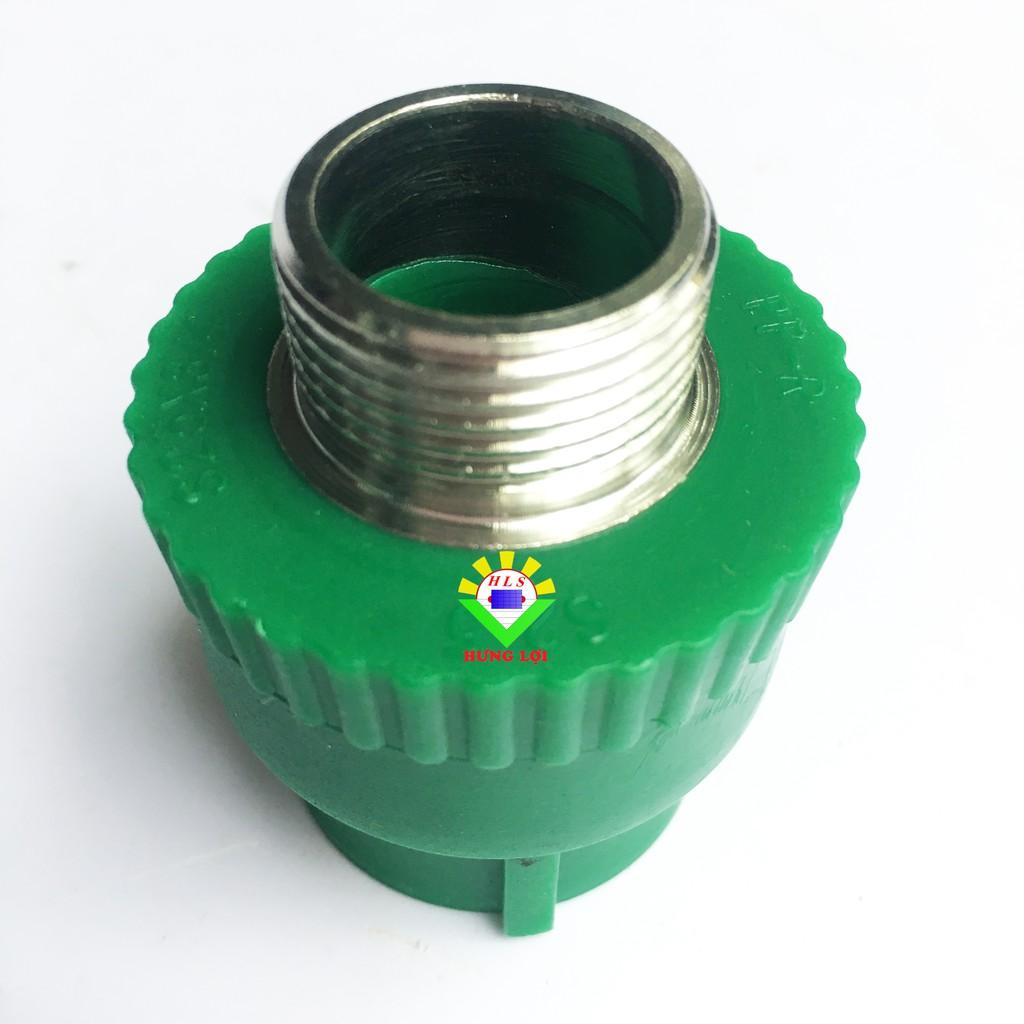 Nối ren ngoài ống nước nóng PPR phi 25 32 - phụ kiện ống nước nóng, lạnh