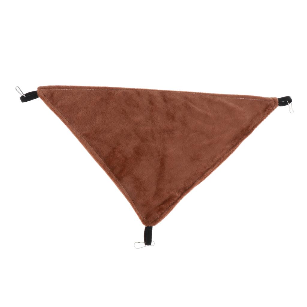 Triangular Hamster Bird Ferret Rabbit Squirrel Hammock Hanging Bed Gray