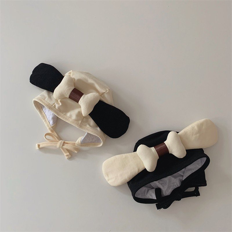 Mũ cotton tai cún khúc xương bằng bông đáng yêu cho bé MD257 Mimo Baby