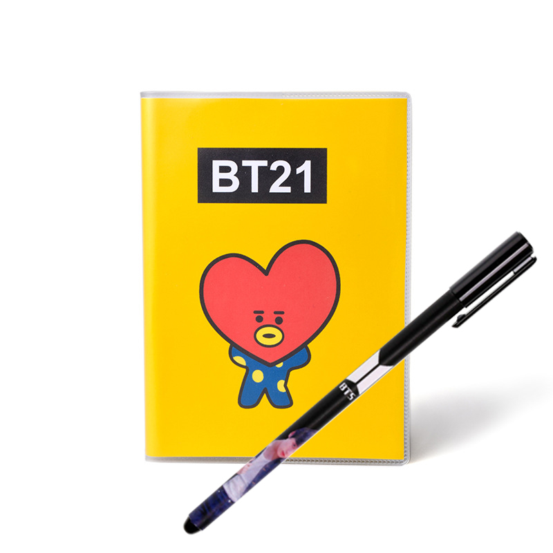 Sổ tay tuyển tệp BT21 BTS tặng bút in hình BTS