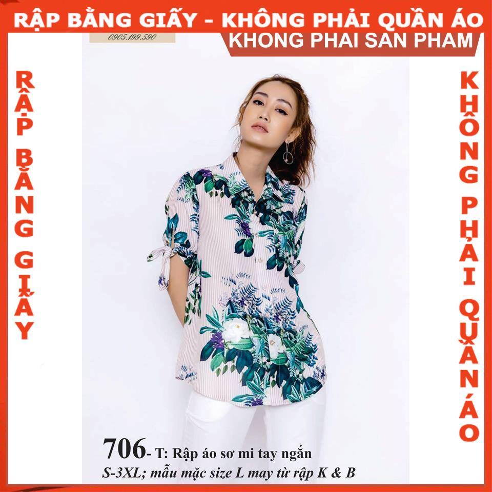 Rập giấy A0 mã 706 (BẢN VẼ) rập áo sơ mi