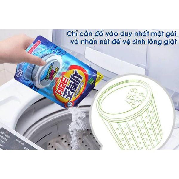 Bột vệ sinh lồng giặt khử mùi an toàn, vệ sinh lồng máy giặt cực sạch, tẩy sạch cặn máy giặt