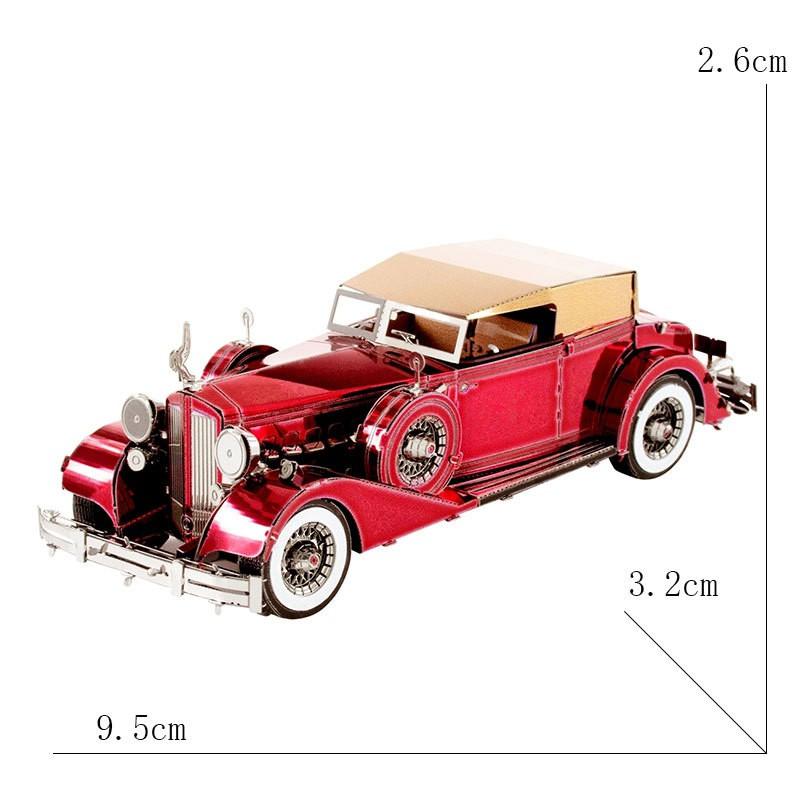 Mô hình lắp ghép kim loại 3d xe ô tô cổ điển có màu