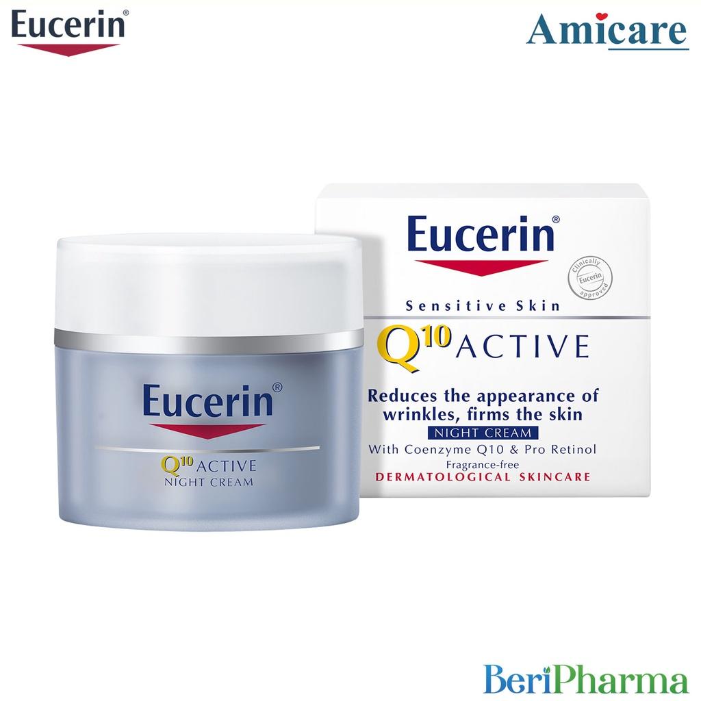 Eucerin Kem Dưỡng Ẩm Chống Lão Hóa Ban Đêm Q10 Active Night Cream 50ml