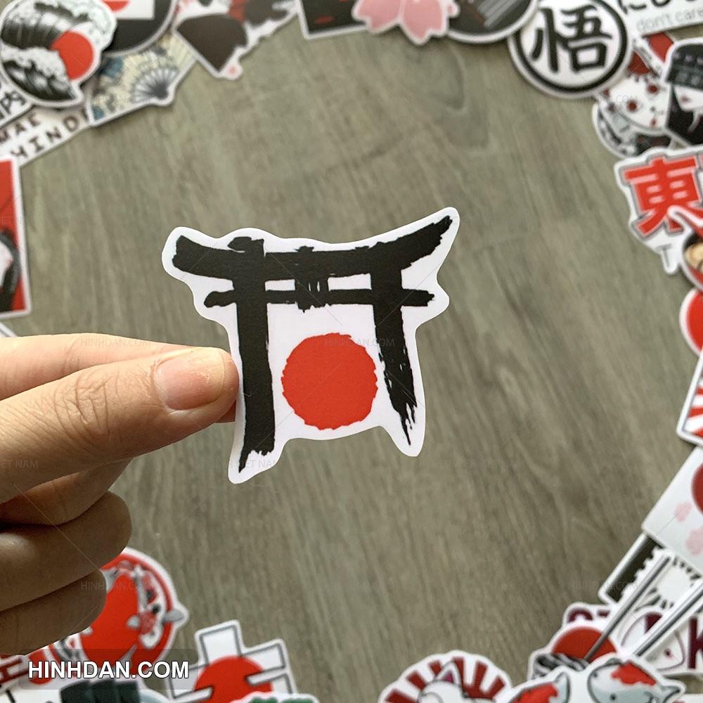 Sticker phong cách Nhật Bản - Japan - Dán Trang Trí - Chống Nước Chống Nắng