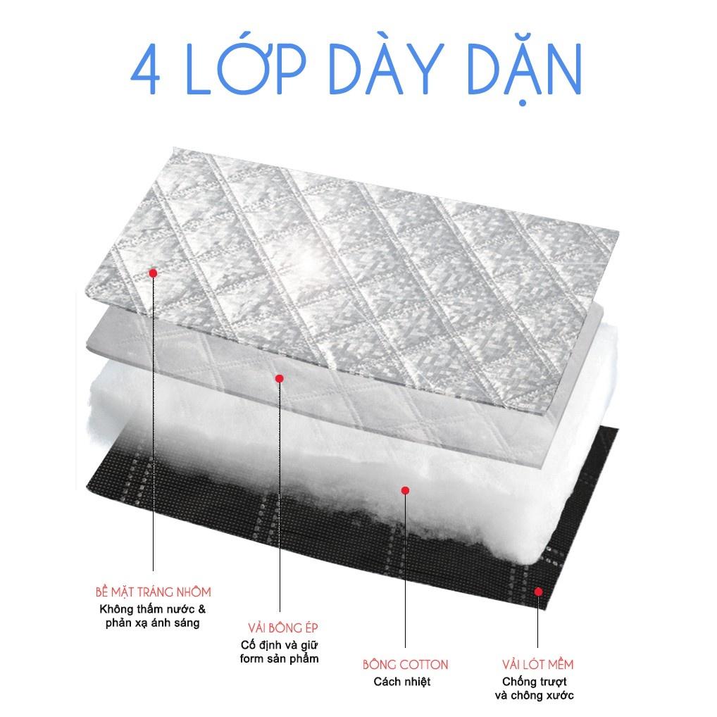 Bạt phủ kính lái Kia morning soluto cerato seltos sorento ô tô cách nhiệt 4 lớp tráng bạc chống nắng bảo vệ xe ô tô