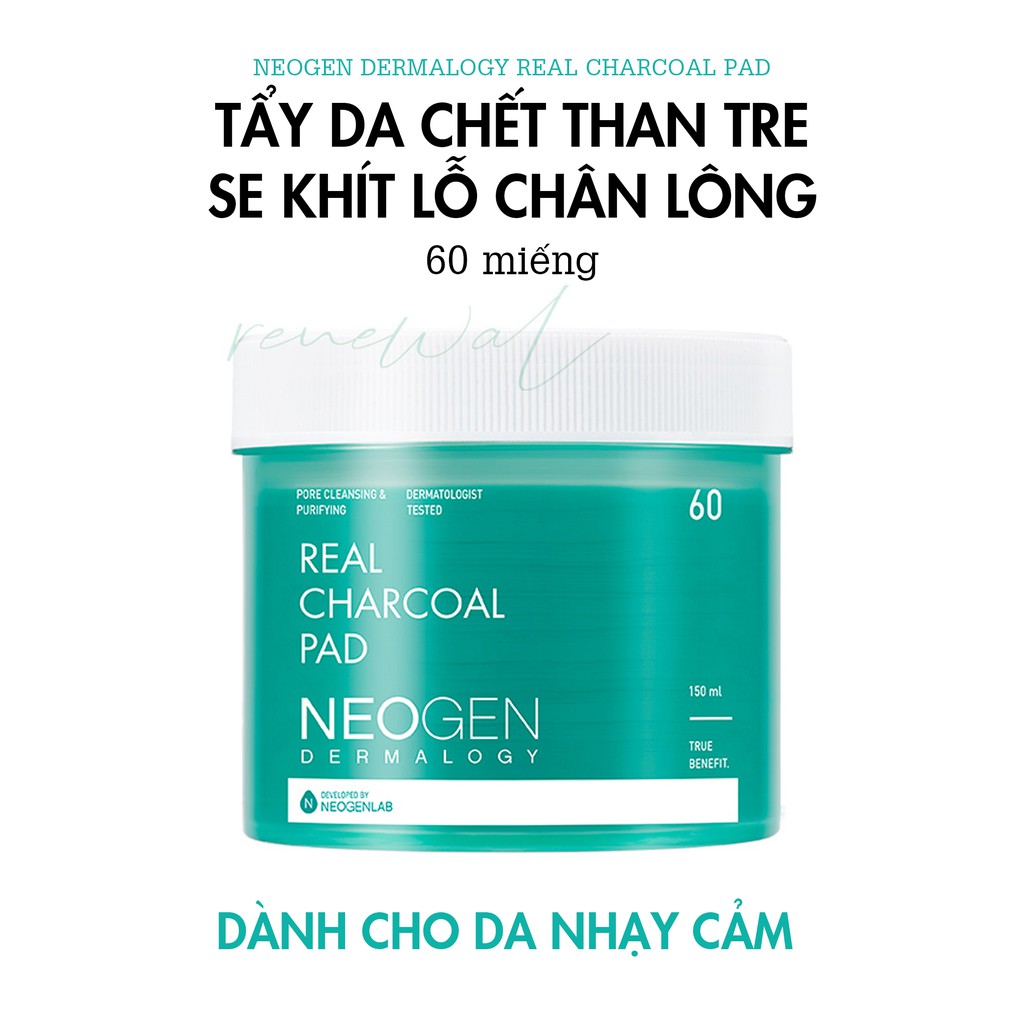 Toner Pad Tẩy Da Chết Dưỡng Ẩm Da, Se Khít Lỗ Chân Lông Neogen Dermalogy