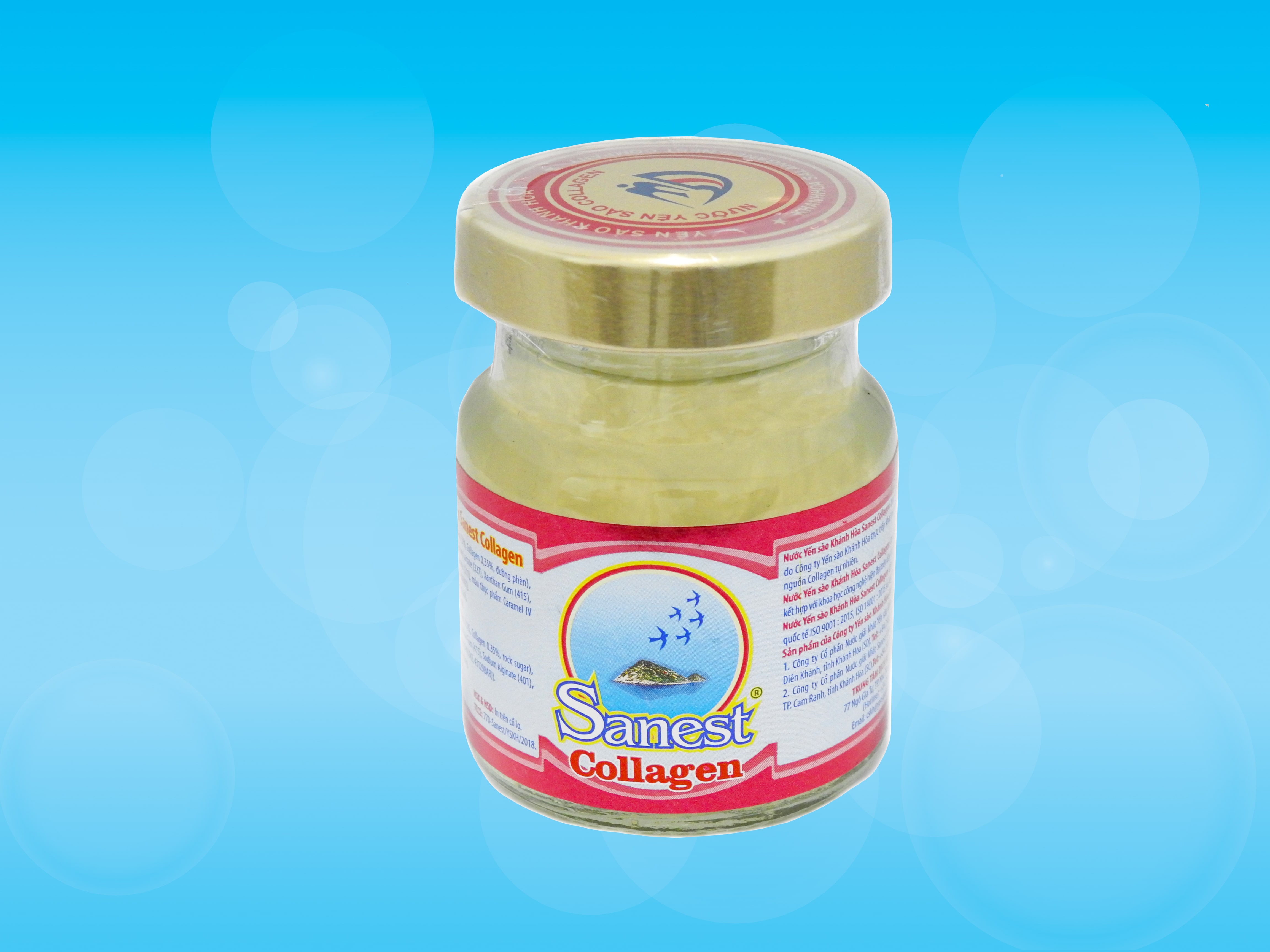 Nước Yến sào Khánh Hòa Sanest Collagen đóng lọ 70ml - 770