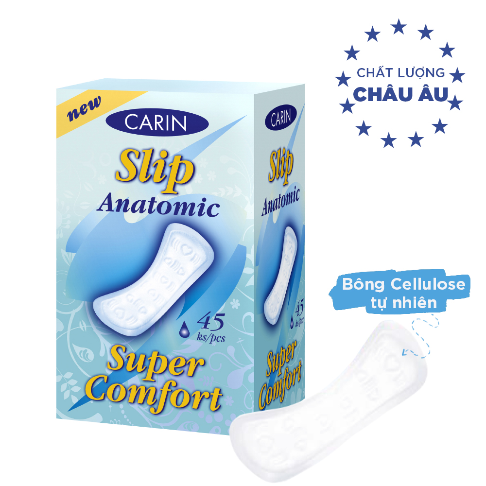 Combo Carin Tampon Super + BVS hàng ngày Carin slip anomic super comfort 45