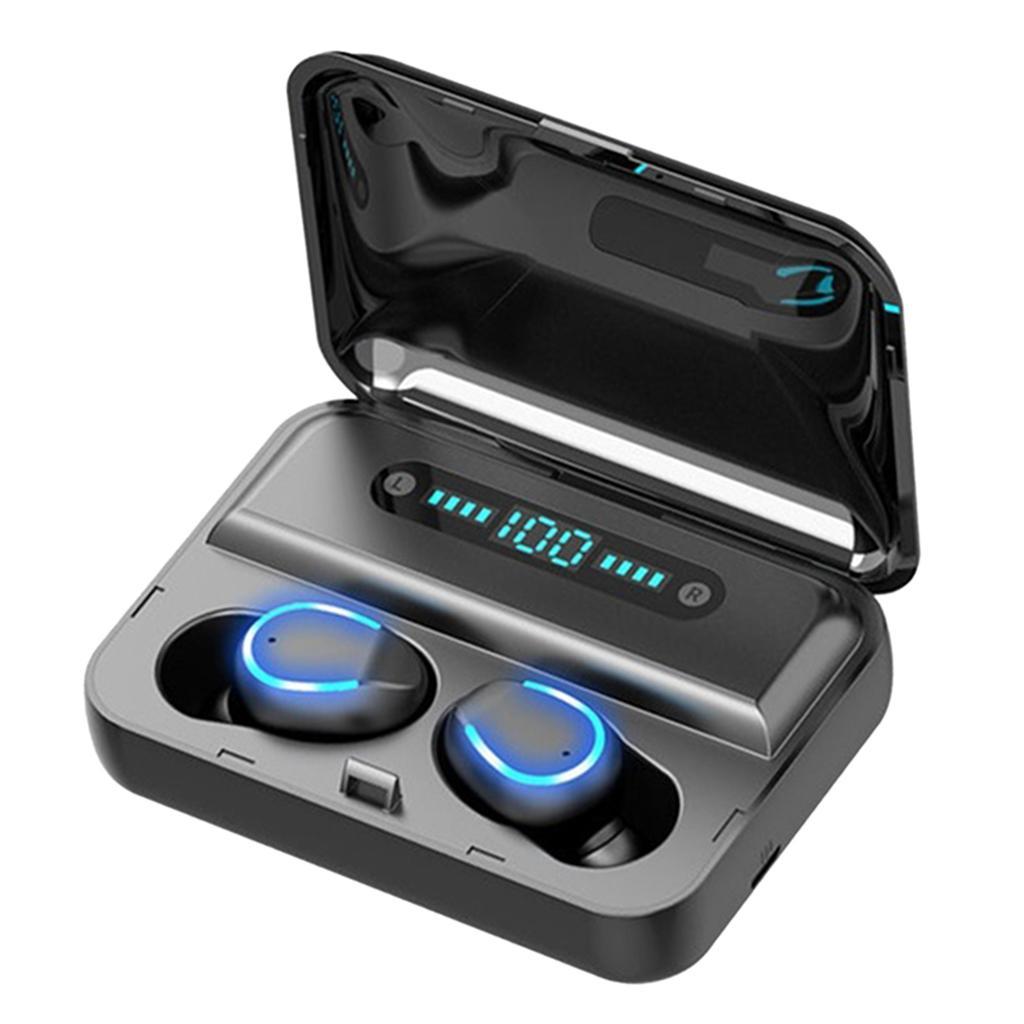 2X Mini Wireless Bluetooth 5.0 Earphones Stereo Sports Headsets Black